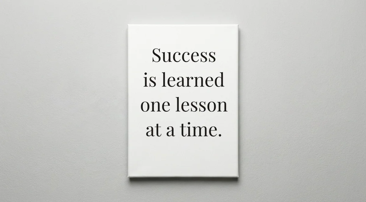 Tutor quote wall art - canvas print