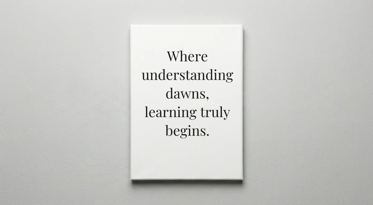 Tutor quote wall art - canvas print