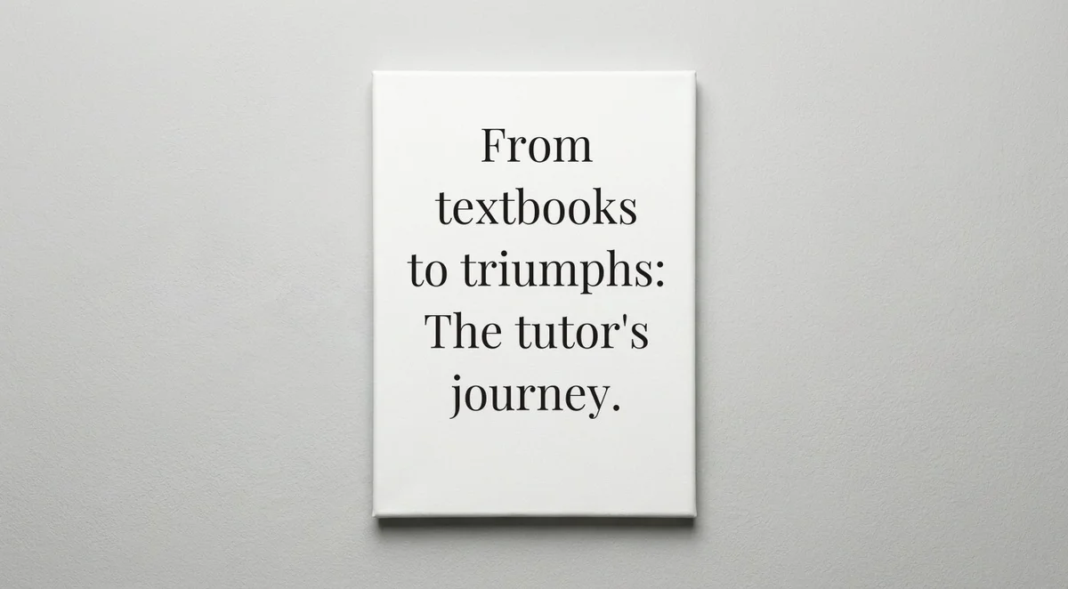 Tutor quote wall art - canvas print