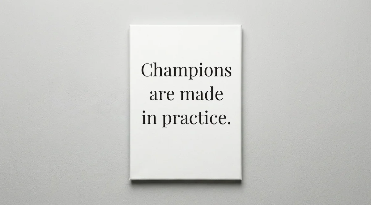 Coach quote wall art - canvas print