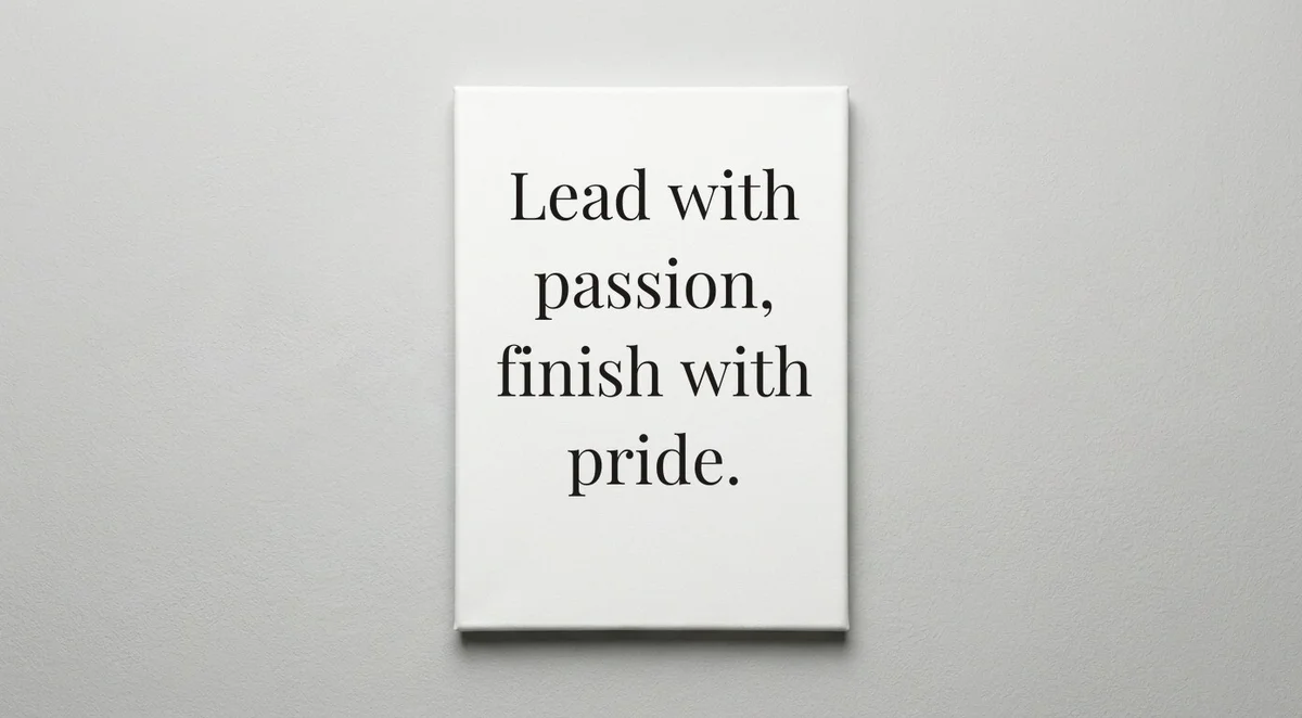 Coach quote wall art - canvas print