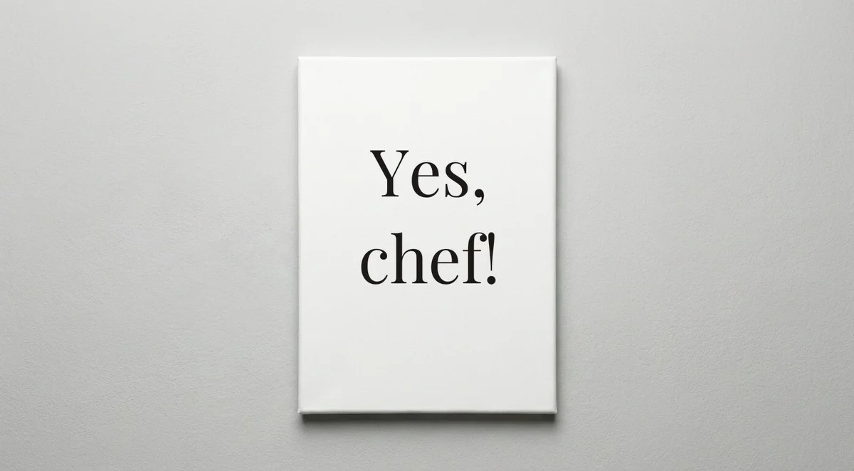Chef quote wall art - canvas print