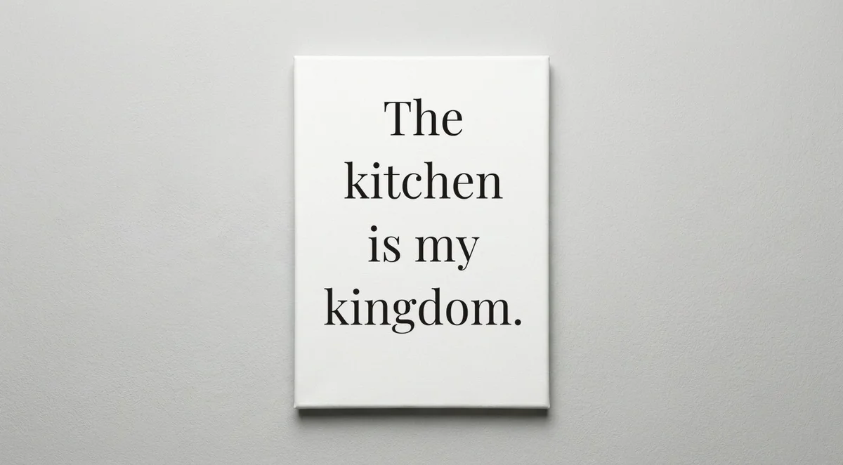 Chef quote wall art - canvas print