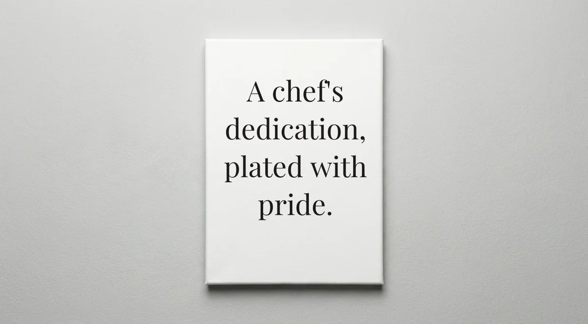 Chef quote wall art - canvas print