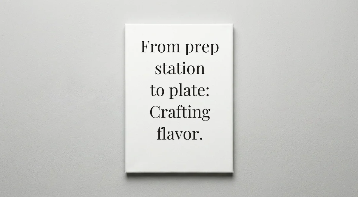 Chef quote wall art - canvas print