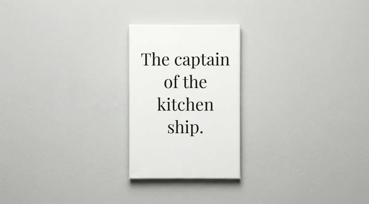 Head Chef quote wall art - canvas print