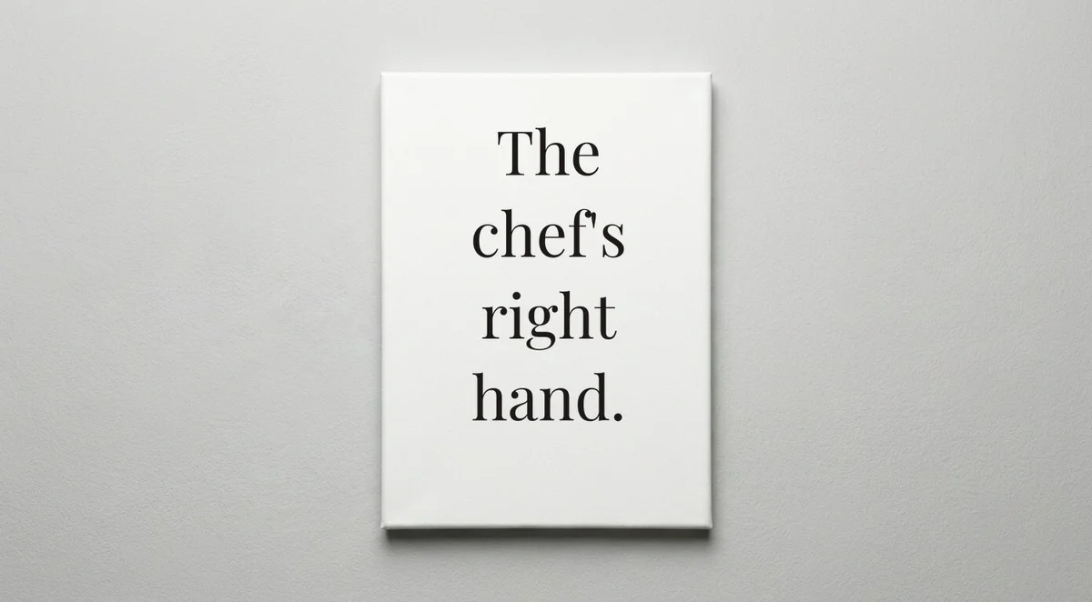 Sous Chef quote wall art - canvas print