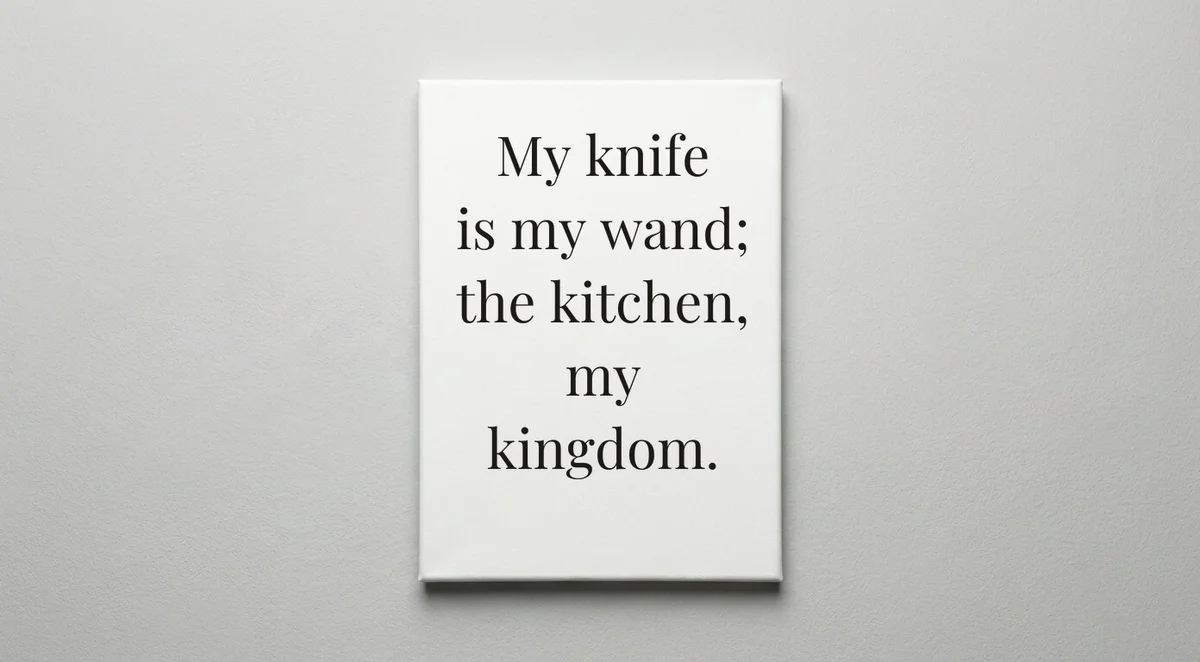 Sous Chef quote wall art - canvas print