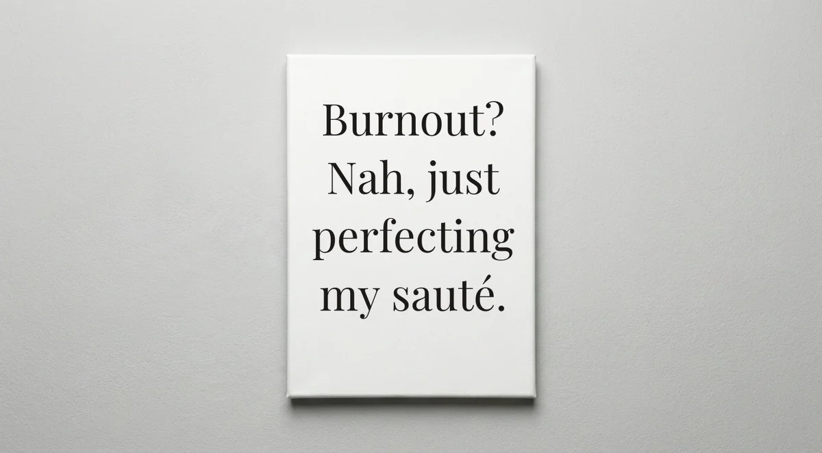 Sous Chef quote wall art - canvas print