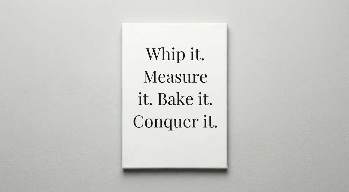 Pastry Chef quote wall art - canvas print