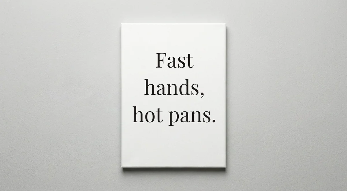 Line Cook quote wall art - canvas print