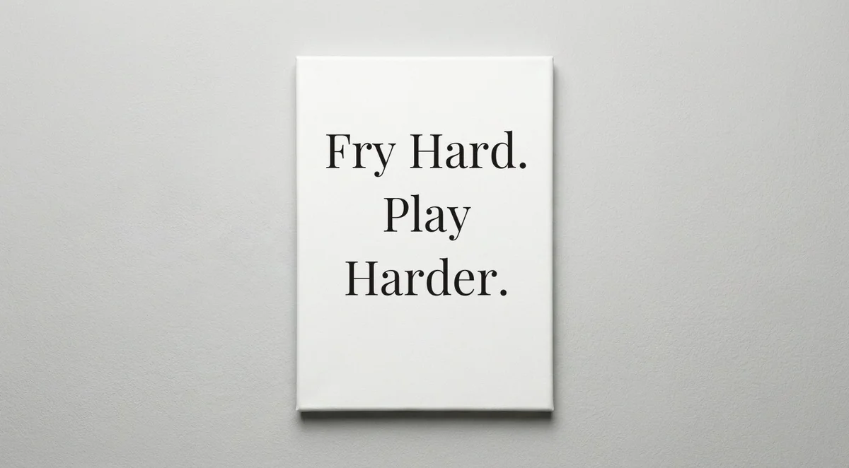 Line Cook quote wall art - canvas print