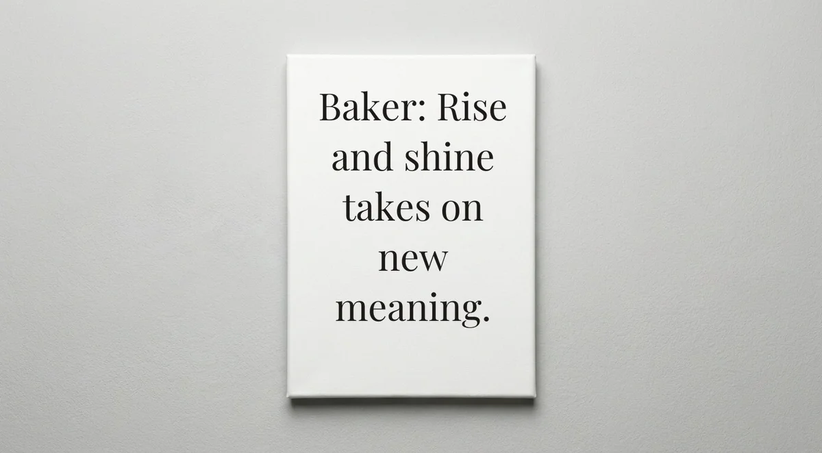 Baker quote wall art - canvas print