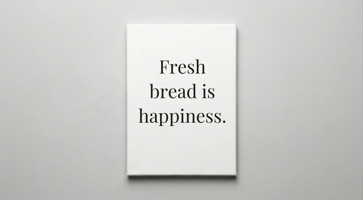 Baker quote wall art - canvas print