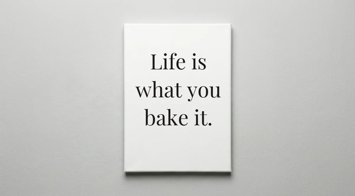 Baker quote wall art - canvas print