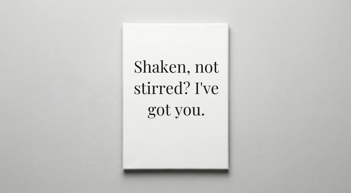 Bartender quote wall art - canvas print