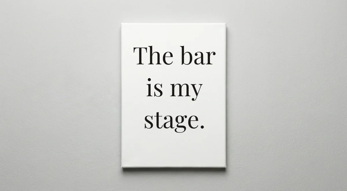Bartender quote wall art - canvas print