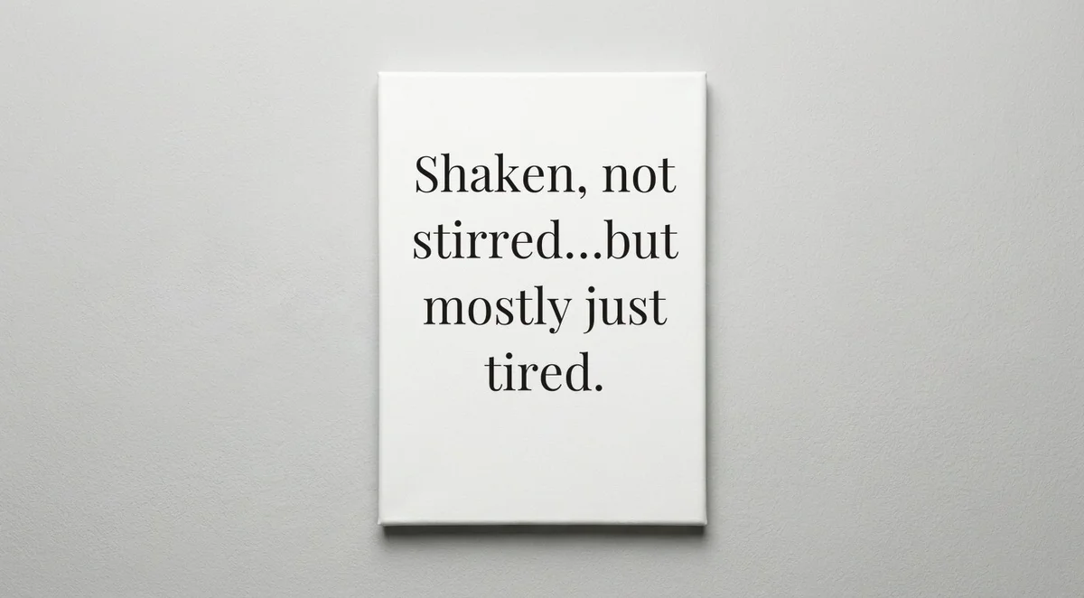 Bartender quote wall art - canvas print