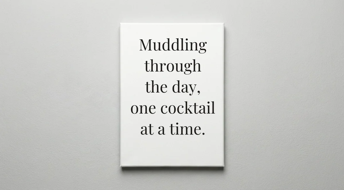 Mixologist quote wall art - canvas print