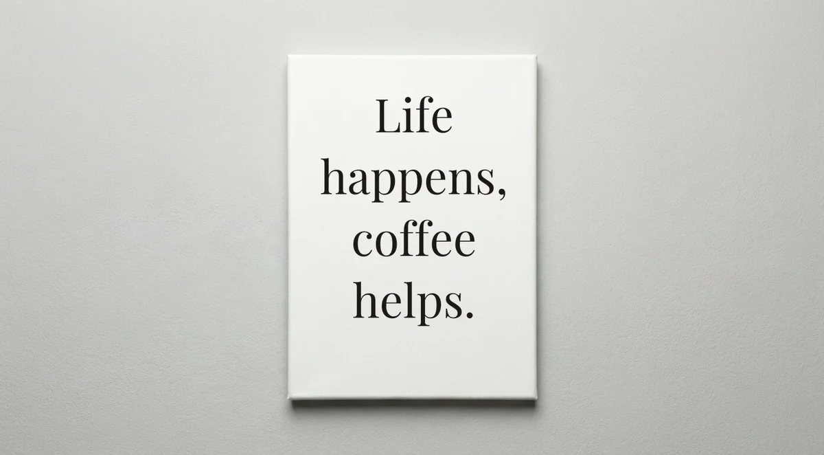 Barista quote wall art - canvas print