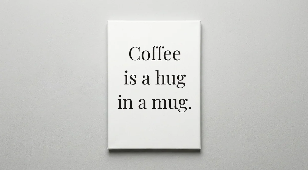 Barista quote wall art - canvas print