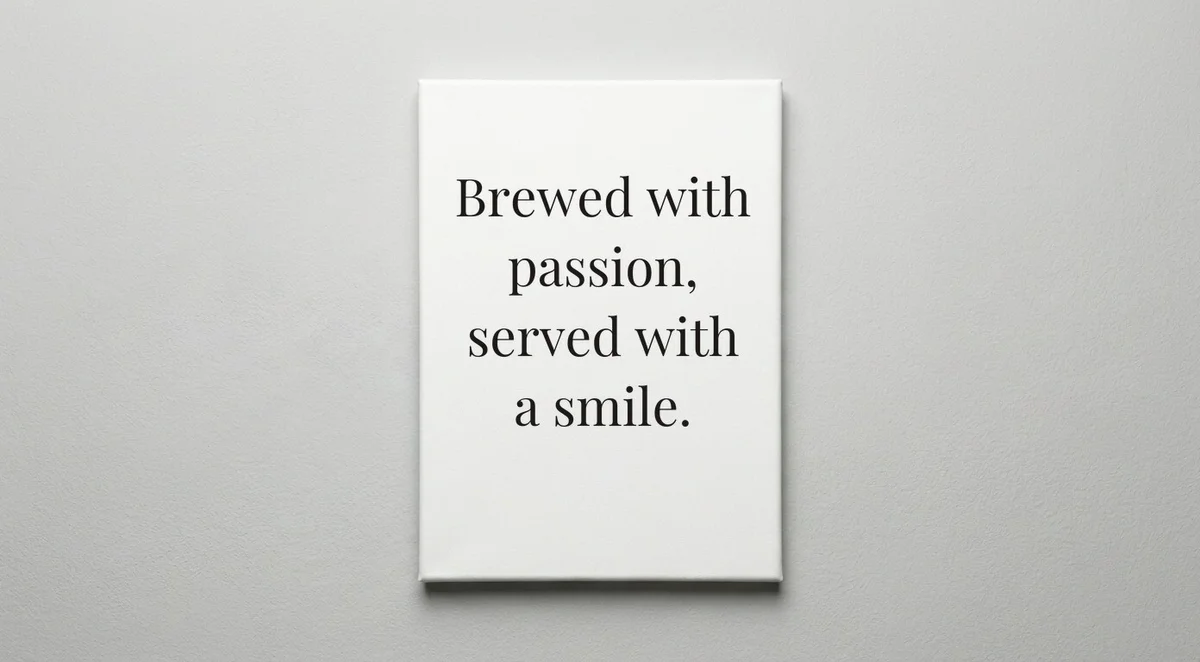 Barista quote wall art - canvas print