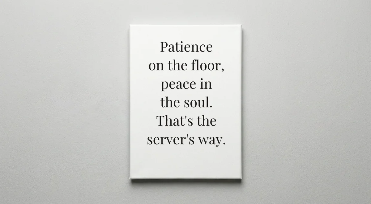 Server quote wall art - canvas print