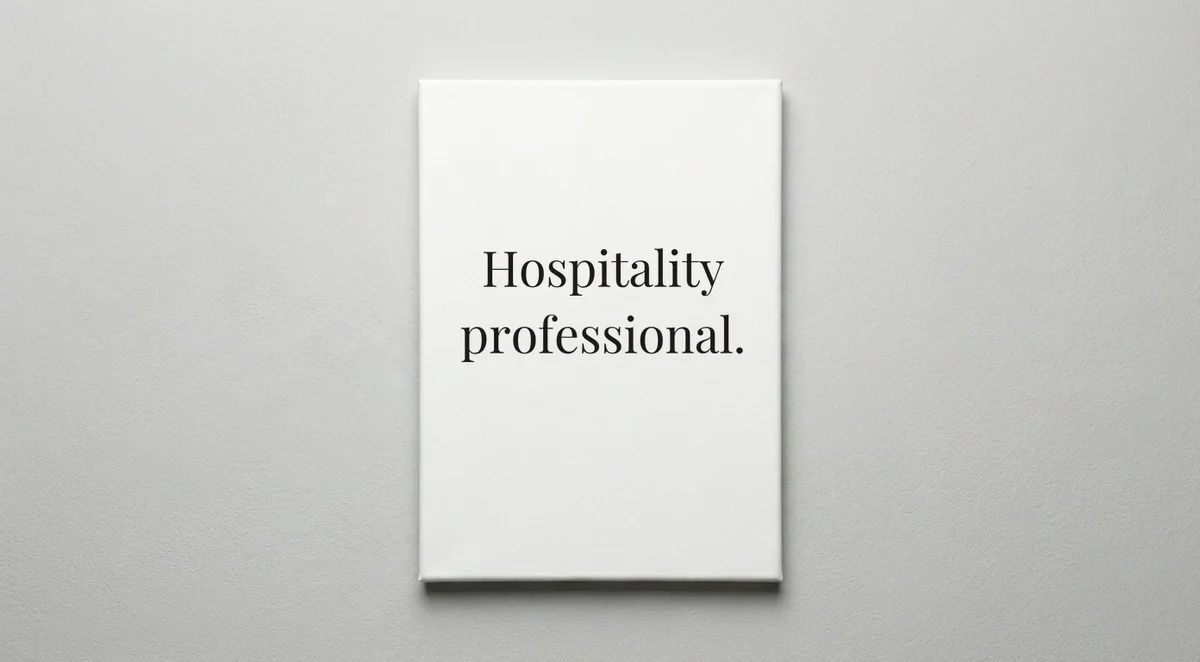 Waiter quote wall art - canvas print