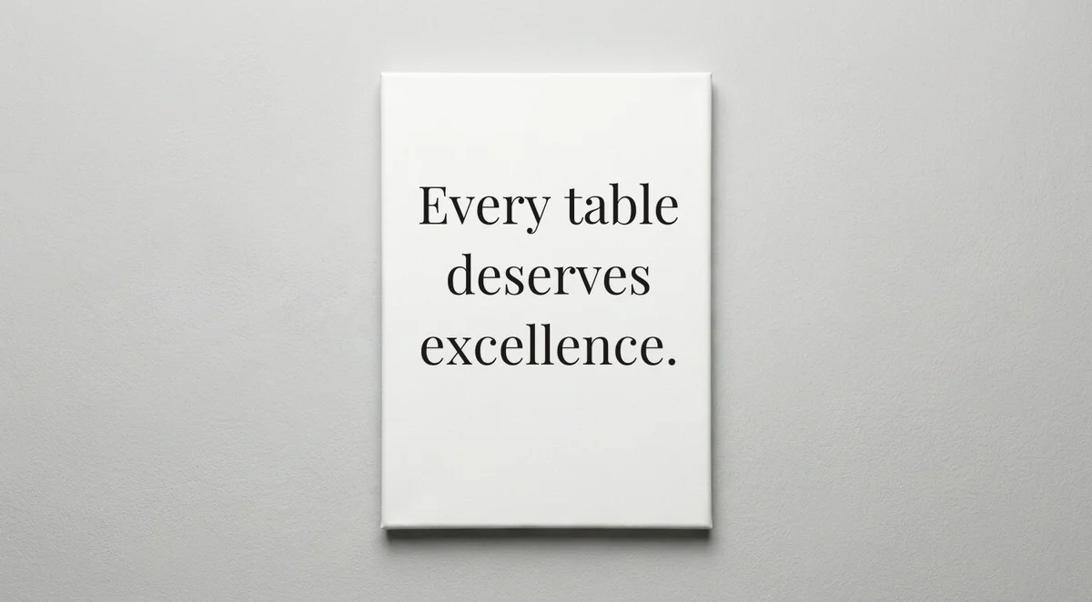 Waiter quote wall art - canvas print