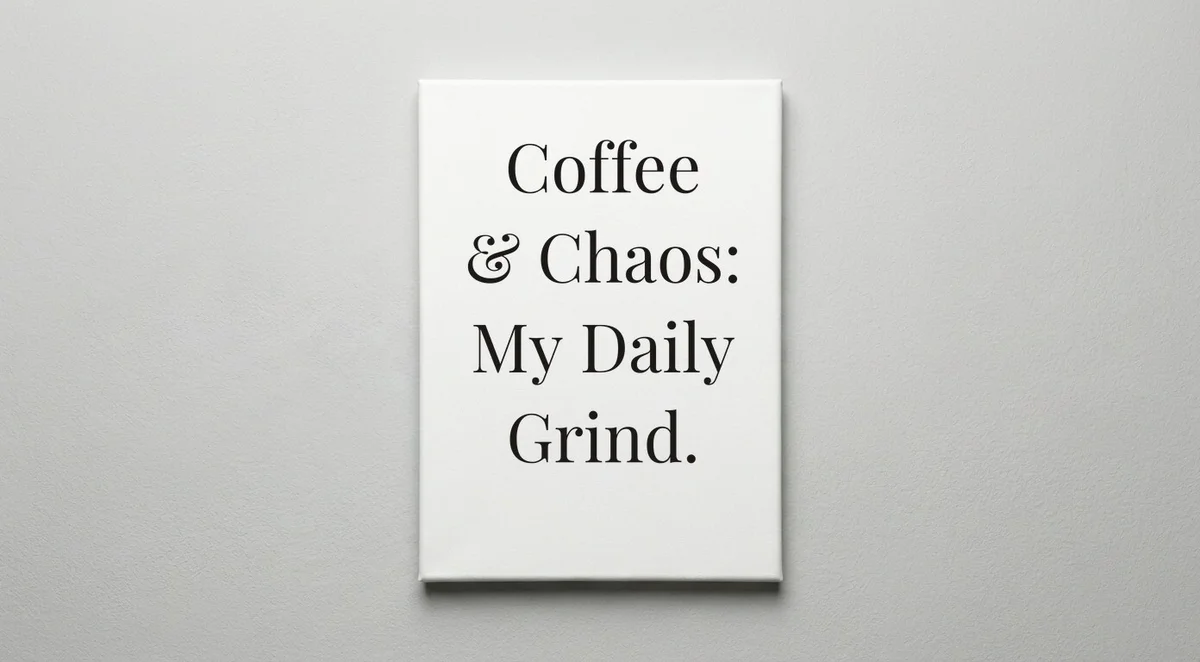 Waitress quote wall art - canvas print