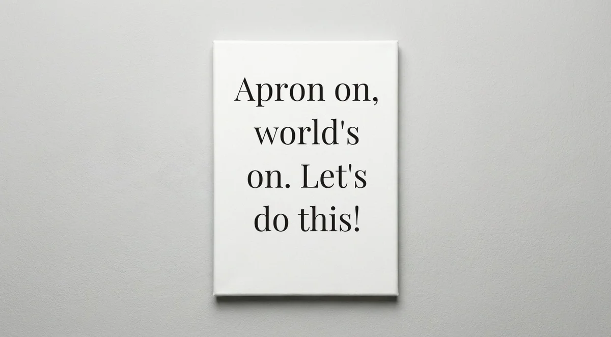 Waitress quote wall art - canvas print