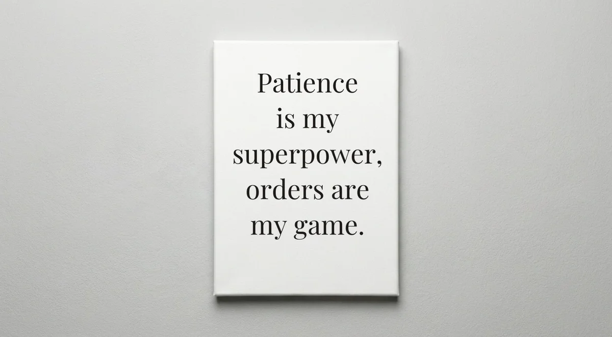 Waitress quote wall art - canvas print