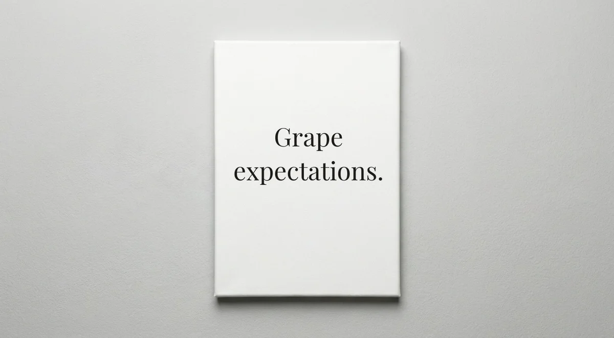 Sommelier quote wall art - canvas print