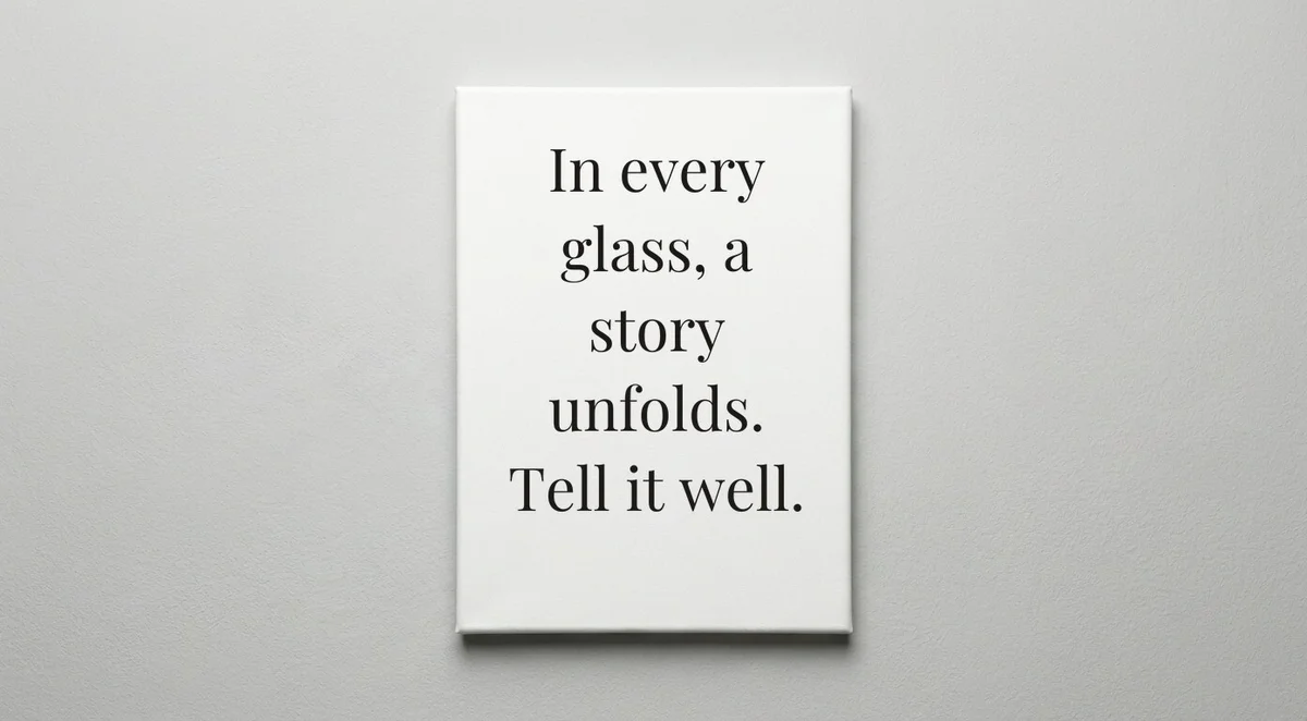 Sommelier quote wall art - canvas print