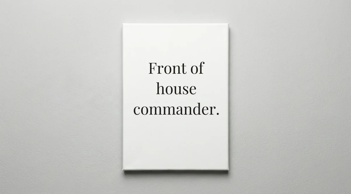 Restaurant Manager quote wall art - canvas print