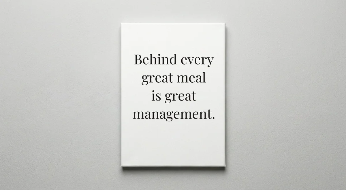 Kitchen Manager quote wall art - canvas print