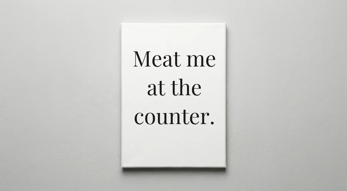 Butcher quote wall art - canvas print