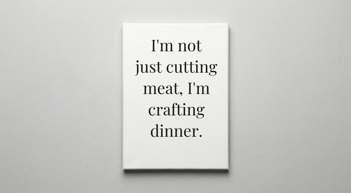 Butcher quote wall art - canvas print