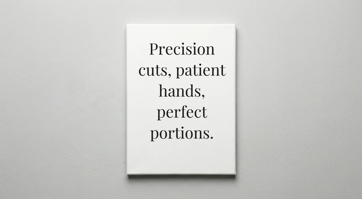 Butcher quote wall art - canvas print
