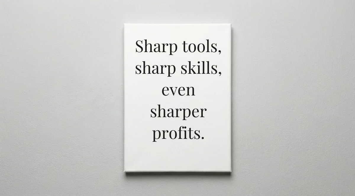 Butcher quote wall art - canvas print