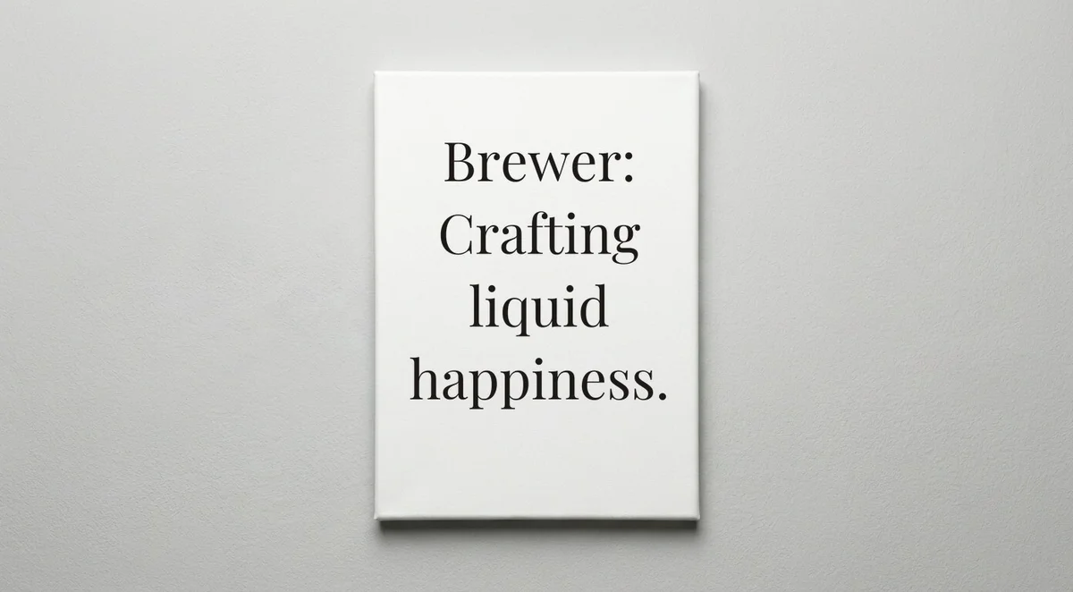 Brewer quote wall art - canvas print