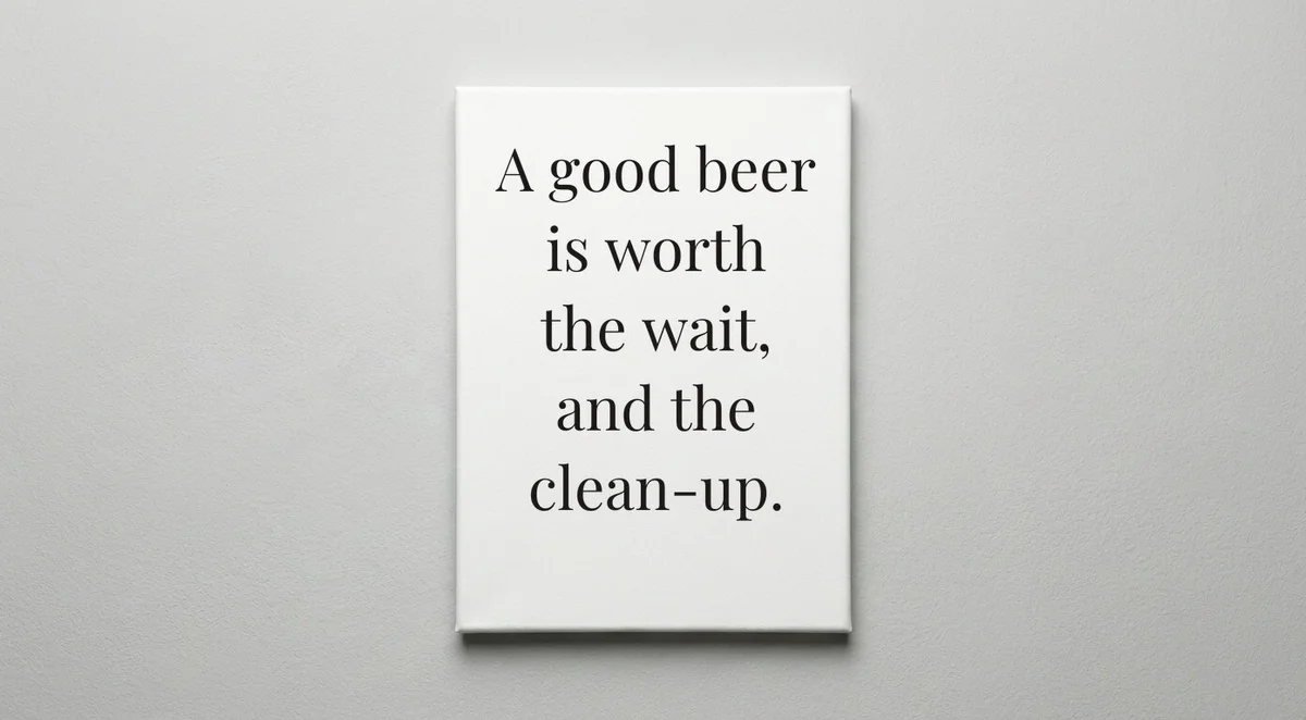 Brewer quote wall art - canvas print