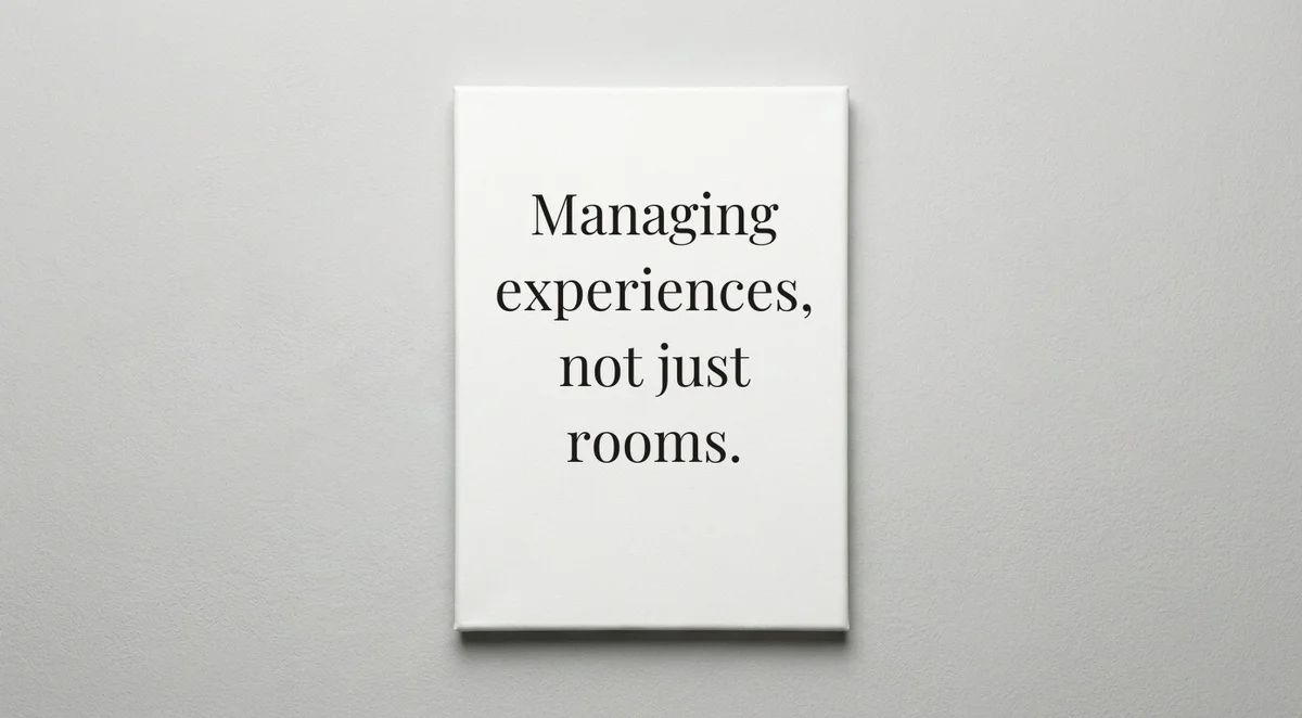 Hotel Manager quote wall art - canvas print