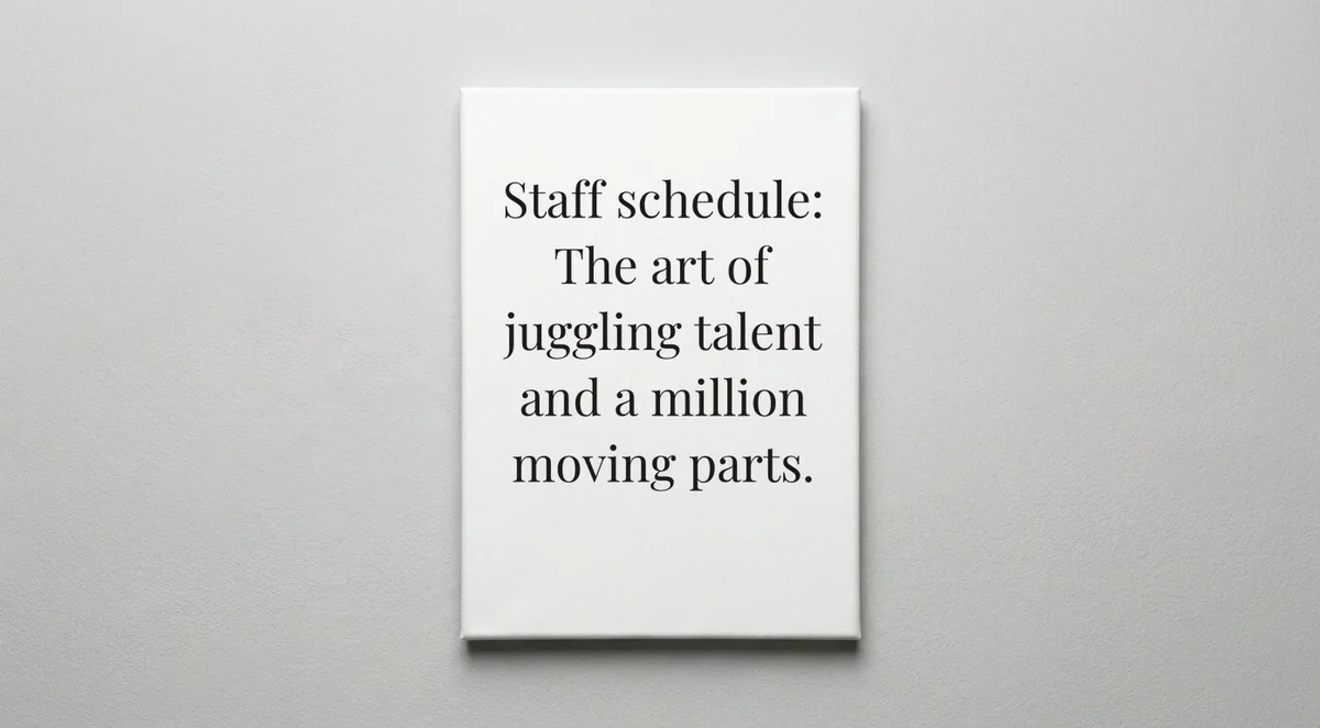 Hotel Manager quote wall art - canvas print