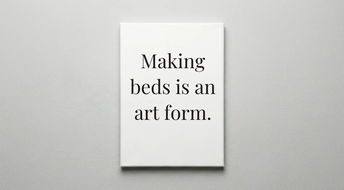 Housekeeper quote wall art - canvas print