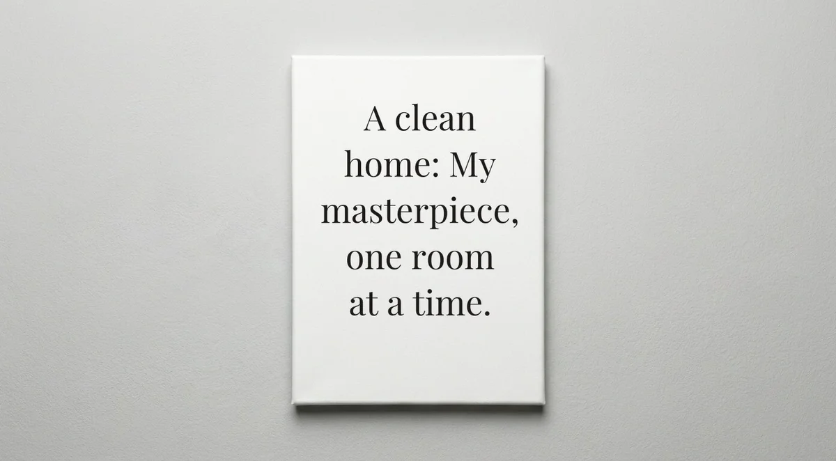 Housekeeper quote wall art - canvas print