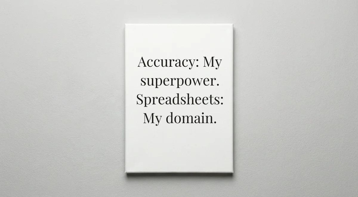 Accountant quote wall art - canvas print