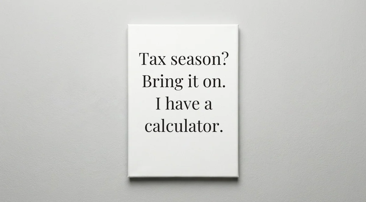 Bookkeeper quote wall art - canvas print