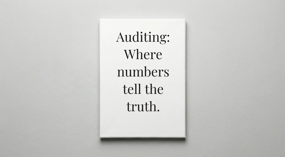 Auditor quote wall art - canvas print