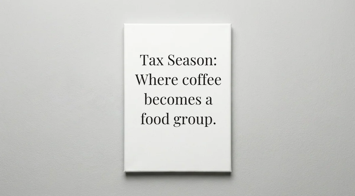Tax Preparer quote wall art - canvas print